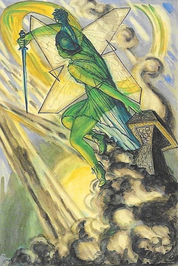 Ilustración simbólica del tránsito de Júpiter en Géminis abriendo nuevas formas de pensamiento.